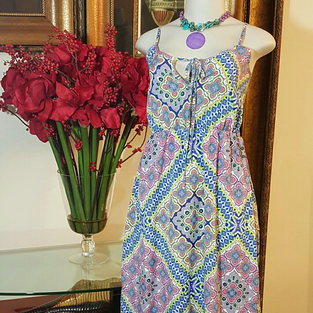 Peach Royal Maxi Dress size XS